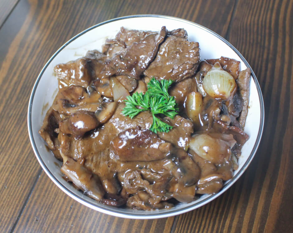 Julia Child's Saute de Boeuf a la Bourguignonne