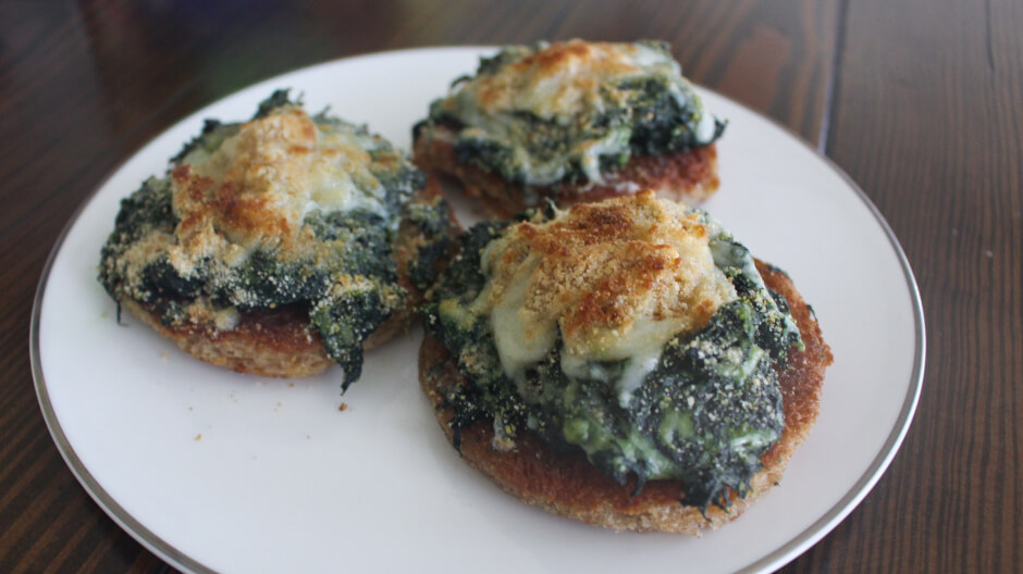 Spinach and Cheese Canapes Laura The Gastronaut