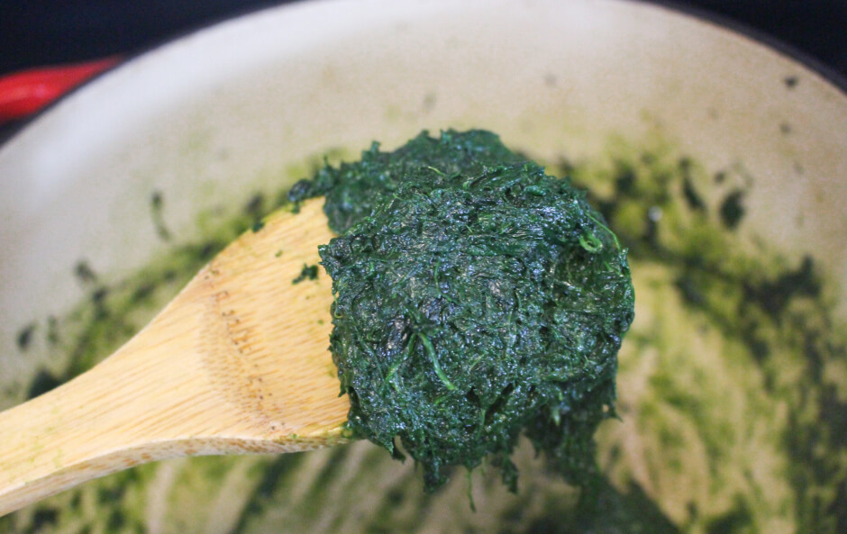 Julia Child Spinach Braised in Stock