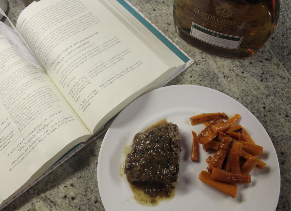 Julia Child Pepper Steak with Brandy Sauce Mastering the Art of French Cooking