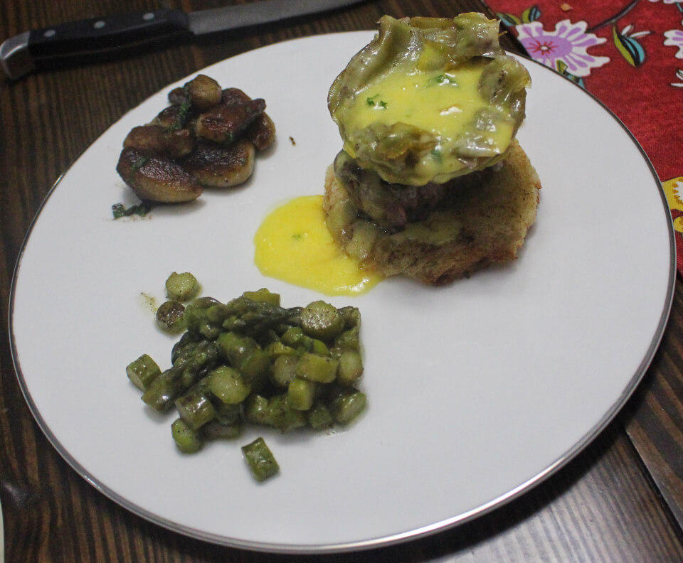 Julia Child Filet Steaks with Artichoke Bottoms and Bearnaise Sauce Mastering the Art of French Cooking