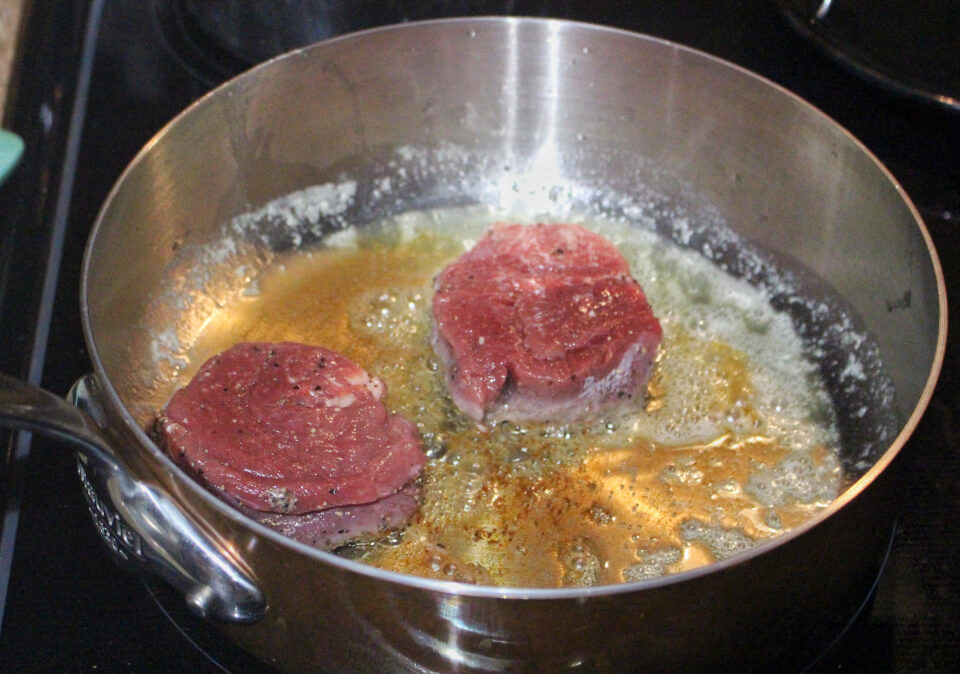 Filet Steaks with Foie Gras, Truffles, and Madeira Sauce