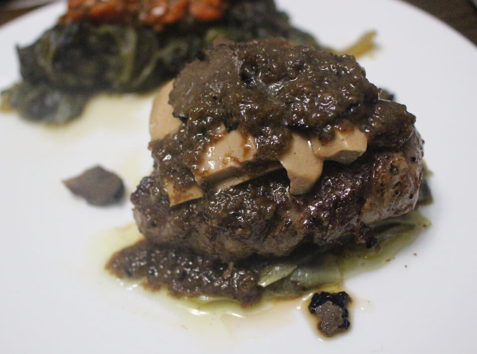 Julia Child Filet Steaks with Foie Gras, Truffles, and Madeira Sauce Mastering the Art of French Cooking